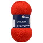 Пряжа Astra Premium 'Детская' 90гр. 270м (35% шерсть меринос, 65% акрил) красный