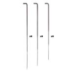 Иглы для валяния из шерсти, №36 (начальная), №38 (рабочая), №40 (финишная), 18 шт