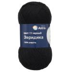 Пряжа Astra Premium 'Эвридика' 100гр. 200м (100% овечья шерсть) 11 черный