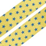 Лента атласная 'Звездочки', 45мм*3м желтый