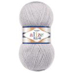 Пряжа ALIZE 'Angora real 40' 100 г. 430м (40% шерсть, 60% акрил) 21 серый