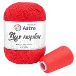 Пряжа Astra Premium 'Пух норки' (Mink yarn) 50гр 290м (+/- 5%) (80% пух, 20% нейлон) (+нить 20гр) 010 ярко-красный