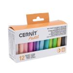 CEASS002C Набор полимерной глины Pastel (пастельные цвета Number One), 12шт*25гр, Cernit