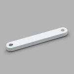 RAL 9003 Грузик для штор 25г (70*10мм, толщина ~5мм), оцинк.сталь/эмаль, белый