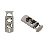 0305-5043 Стопор 'Цилиндр' 2отв. d=4,4мм, 23*8мм, металл черный никель