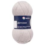 Пряжа Astra Premium 'Детская' 90гр. 270м (35% шерсть меринос, 65% акрил) 008 серебристый