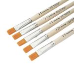 СП-15195 Кисть плоская прямая №14, синтетика, 5шт/уп, Артком