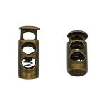 0305-5043 Стопор 'Цилиндр' 2отв. d=4,4мм, 23*8мм, металл латунь