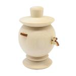 Деревянная заготовка Самовар круглый большой, 8*4,4*3,8см