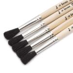 БП-02026 Кисть белка круглая (ученическая) №6, 5 шт/уп, Артком