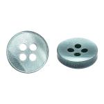 CN 2846 Пуговица 18L (11мм), 4 прокола, пластик col.07 серо-зеленый