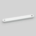 RAL 9003 Грузик для штор 50г (105*13мм, толщина ~5мм), оцинк.сталь/эмаль, белый