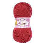 Пряжа ALIZE 'Cotton gold' 100г. 330м. (55% хлопок, 45% акрил) ТУ 390 вишня