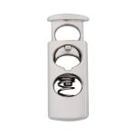 0305-5043 Стопор 'Цилиндр' 2отв. d=4,4мм, 23*8мм, металл никель