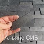 плитка из натурального камня Серпентинит черный 30*L