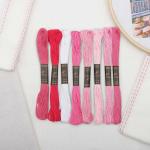 Набор мулине 8шт*8м Bestex, розовый микс (№11)