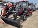 Трактор с/х Mitsubishi GM Series ASUMA GM550 модификация сельскохозяйственный трактор лёгкий класс гв 2016 – 2026 кабина 4х4 КУН ковш фреза наработка 446 мч красный