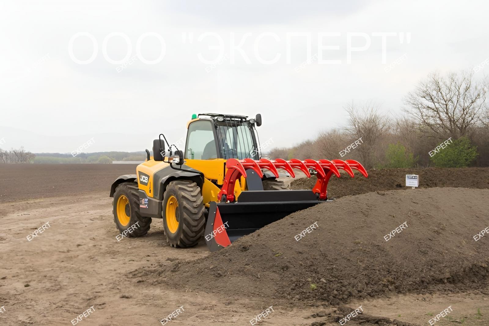 Ковш с захватом на Телескопический мини-погрузчик Manitou