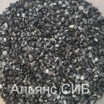 Крошка черная для каменного ковра, фр. 5-8 мм