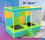 Батут поролоновая яма двойные