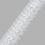 605-О Тесьма шторная 1/2,5 'Вафельная складка' (2 ряда петель, 4 шнура) 6cм*50м, прозрачный