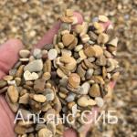 Галька морская каспийская рыжая фр. 5-10 мм (20 кг)