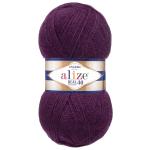 Пряжа ALIZE 'Angora real 40' 100 г. 430м (40% шерсть, 60% акрил) 111 сливовый