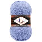Пряжа ALIZE 'Lanagold fine' 100 г. 390м (49%шерсть, 51% акрил) 40 голубой