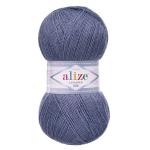 Пряжа ALIZE 'Lanagold 800' 100г., 730м (49% шерсть, 51% акрил) 203 джинс меланж