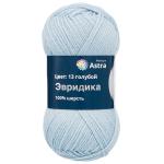 Пряжа Astra Premium 'Эвридика' 100гр. 200м (100% овечья шерсть) 13 голубой