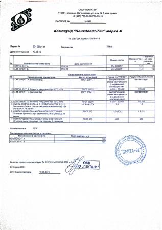 Компаунд кремнийорганический ПентЭласт-711 для электроники купить в ...