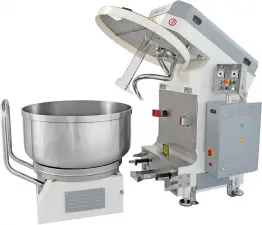 Тестомесильныке машины для дрожжевого теста с подкатной дежой Porlanmaz.