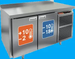 Столы холодильно-морозильные комбинированные HICOLD .