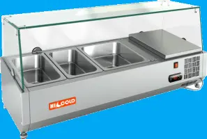 Витрины для ингредиентов HICOLD.